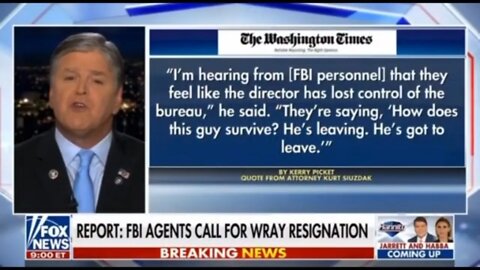 FBI agents call for the resignation of corrupt FBI director Christopher Wray