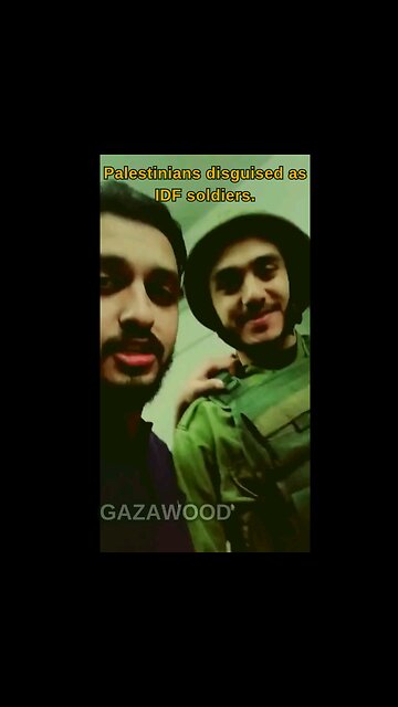 Pallywood actors getting ready for their role as Israeli IDF soliders. Lies, Fakes and Terrorism!