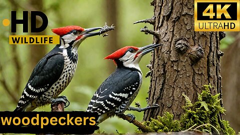 Woodpeckers DESTROY Tree in Seconds - You Won't Believe Your Eyes ll Epic Fail ll