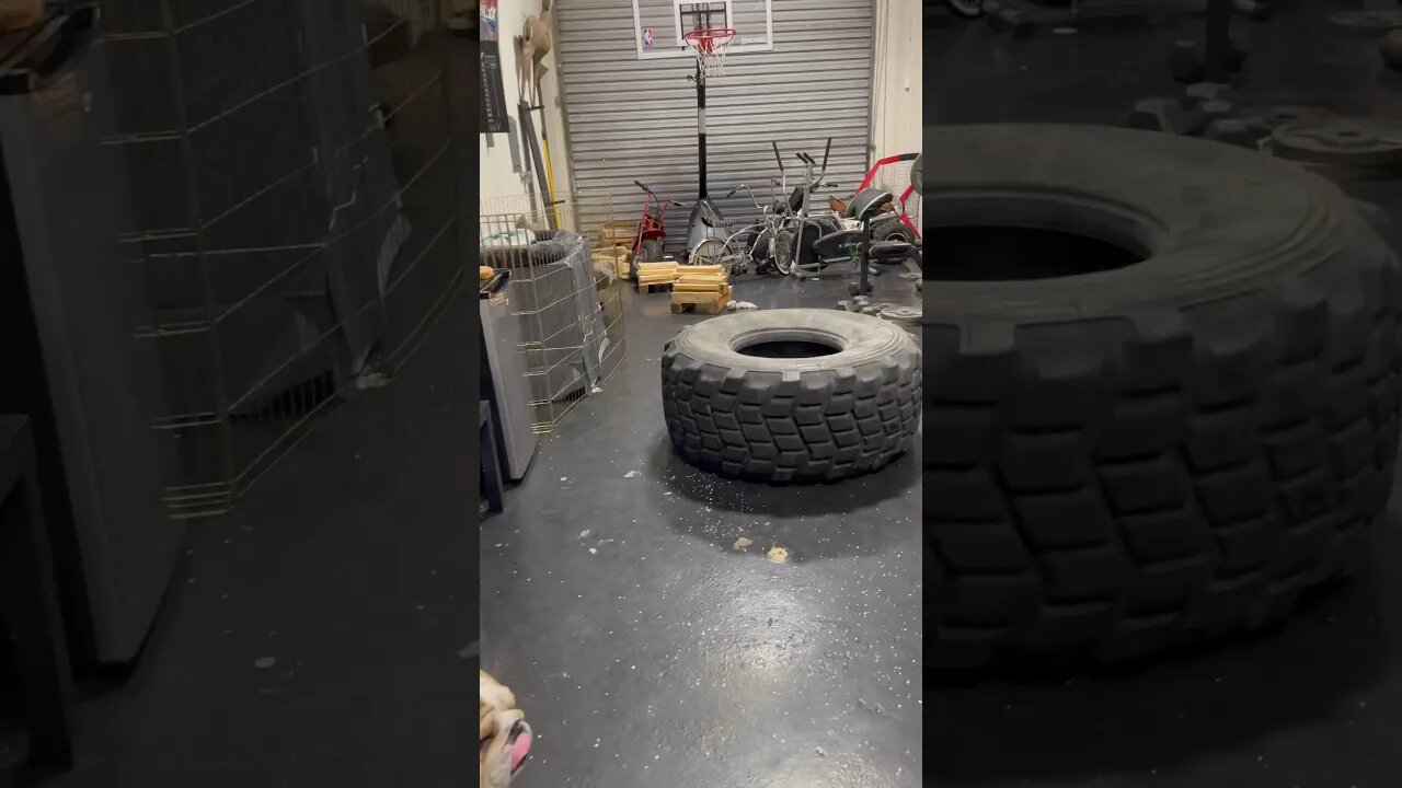 Who Remembers Tire Flips in Football? 🏈 #workout #football