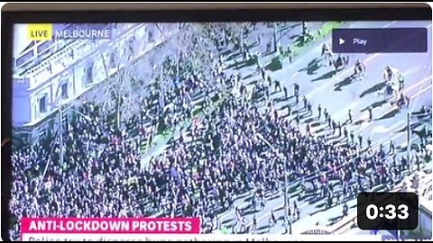 Protesters break through police barricades in Melbourne, Australia