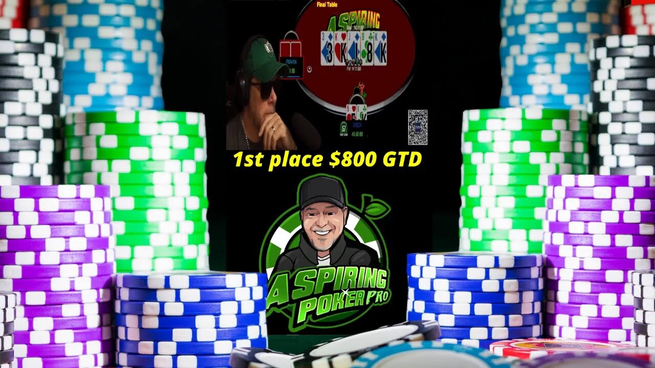 1ST PLACE IN THE $800 GTD POKER TOURNAMENT!: Poker Vlog highlights #SHORTS