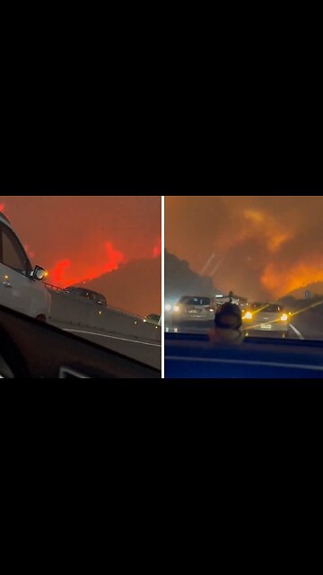 Footage shows blazing forest fires in Chile's Valparaíso region