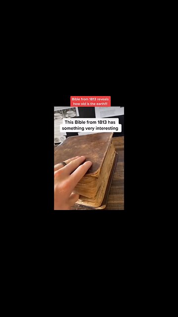 Bible from 1813 reveals how old is the earth