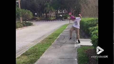 Skater has the closest of shaves || Viral Video UK