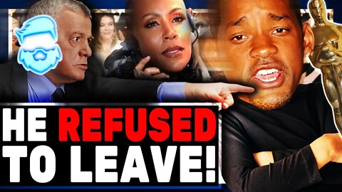 Will Smith REFUSED To Leave Oscars & New Footage Has Jada Pinkett-Smith In HUGE Trouble!
