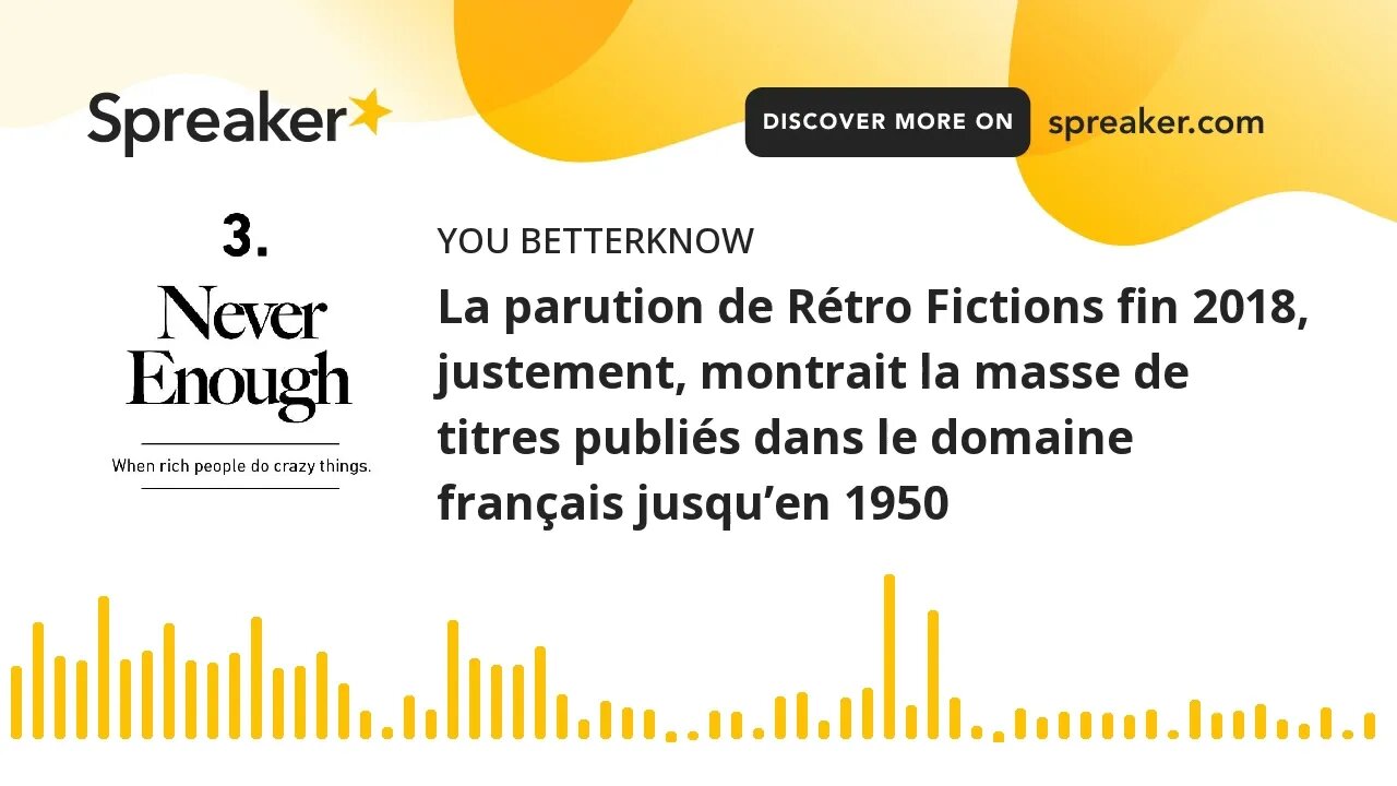 La parution de Rétro Fictions fin 2018, justement, montrait la masse de titres publiés dans le domai