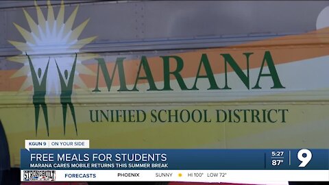 Marana Cares Mobile offering free meals for students this summer