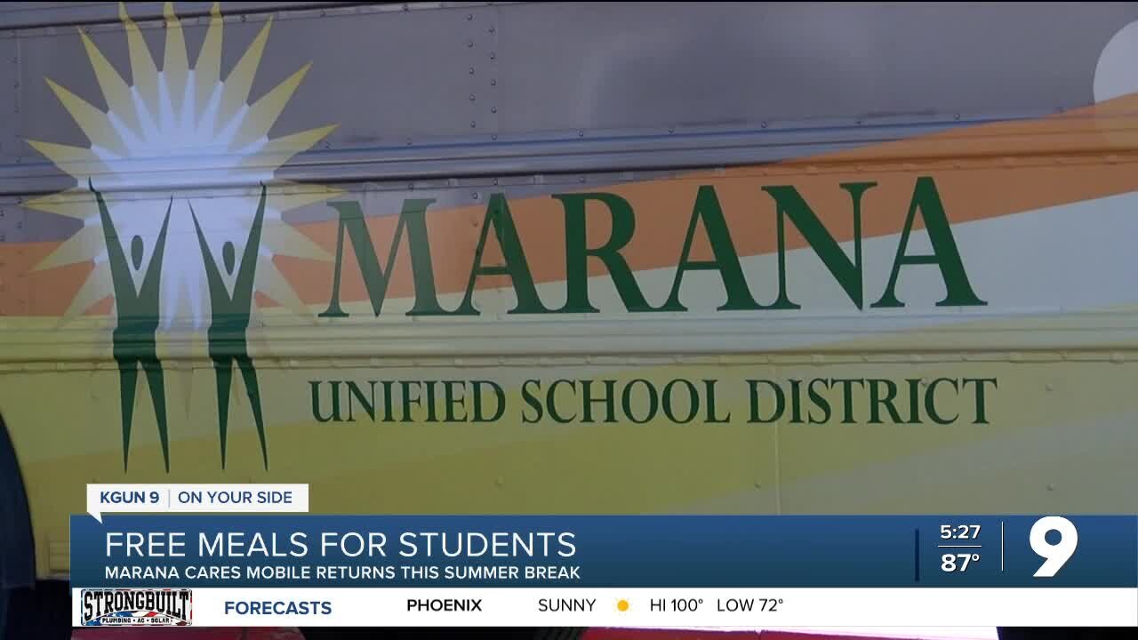 Marana Cares Mobile offering free meals for students this summer