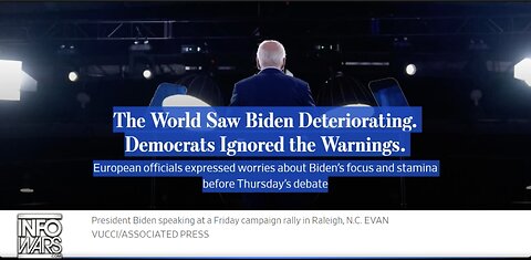 Were Democrats Lying About Joe Biden Or Were They Really Too Stupid To See His Deterioration