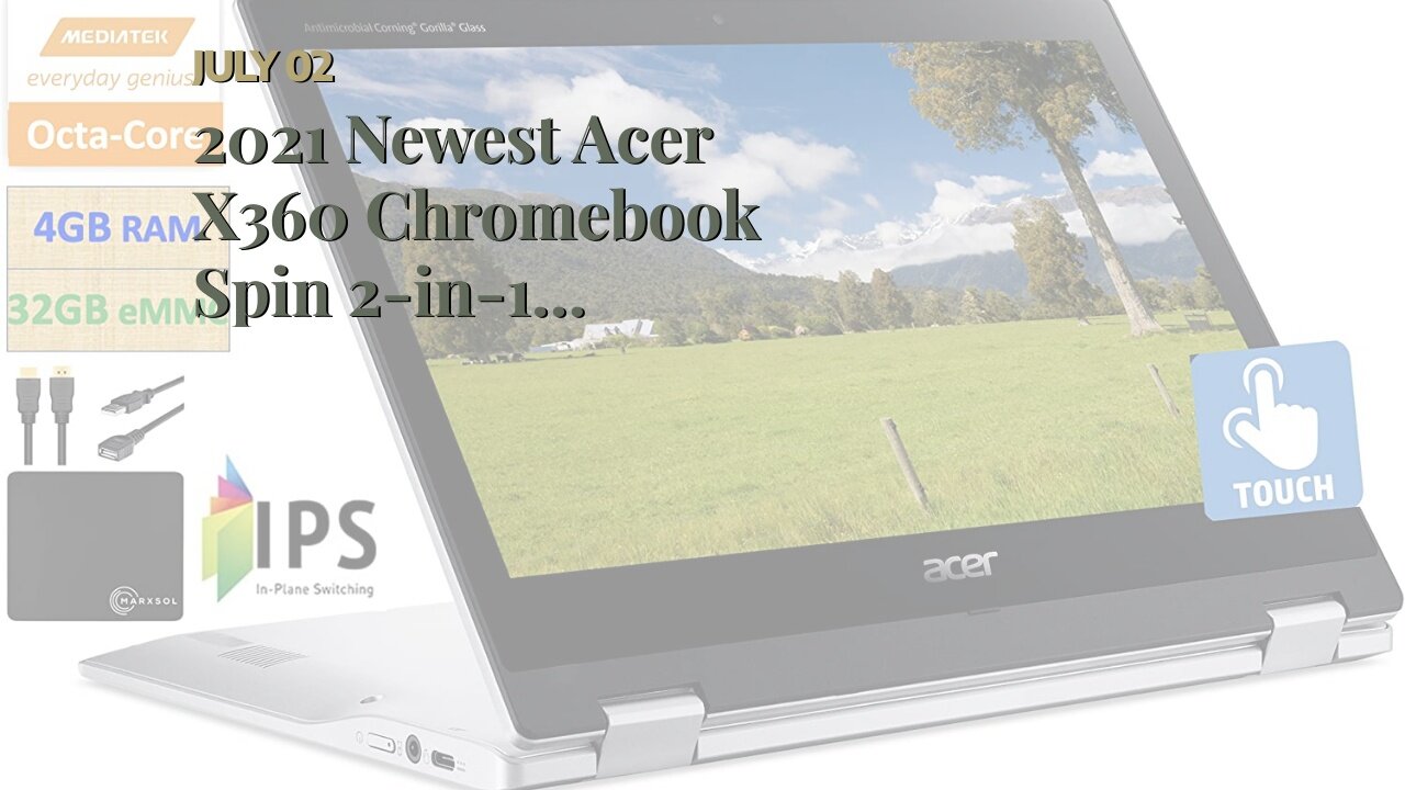 2021 Newest Acer X360 Chromebook Spin 2-in-1 Convertible Laptop Student Business, MediaTek MT81...