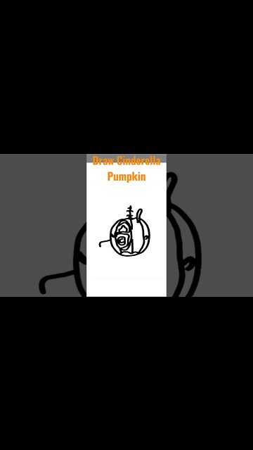 I Drew Cinderella Pumpkin! 🎃 #cinderella #art #halloween #disney