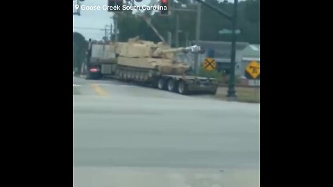 CSX Freight Train CRASHES into Semi-Truck Carrying Military Tank