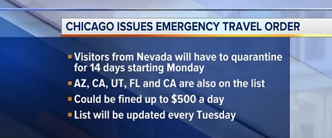 Chicago issues emergency travel order