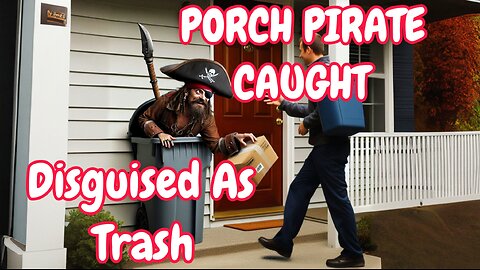Porch Pirate CAUGHT in DISGUISE as TRASH