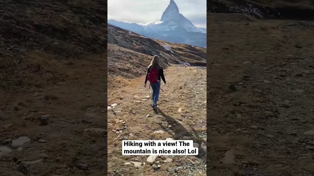 Hiking in Zermatt, Switzerland! What a view!