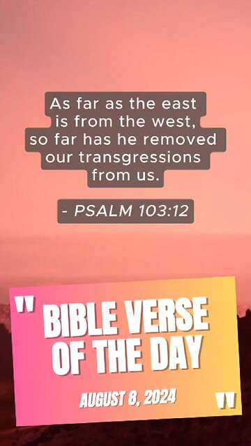 Bible Verse of the Day: August 8, 2024