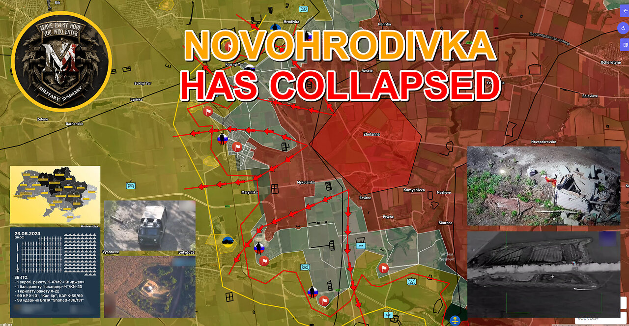 Another Missile Strikeš„ Ukrainian soldiers Ask For Helpāļø Pokrovsk Soonš„ Military Summary 2024.08.27