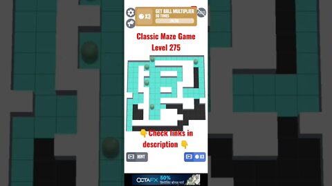 Classic Maze Game Level 275. #shorts