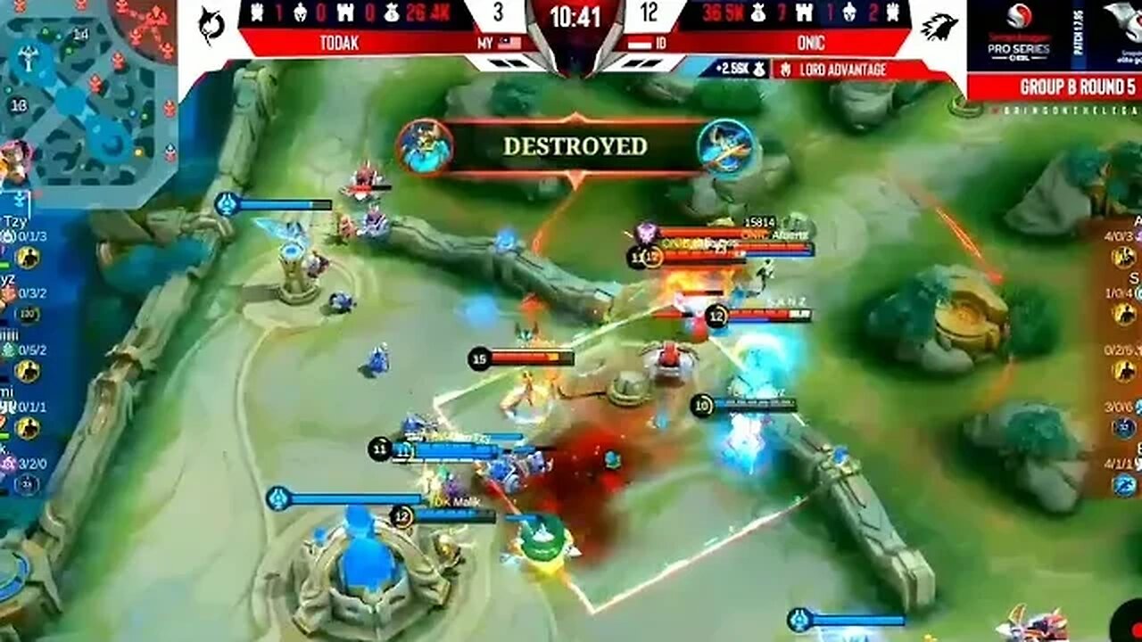 MOMENT END GAME TODAK VS ONIC #mlbb #mobilelegend #ml #omletarcade