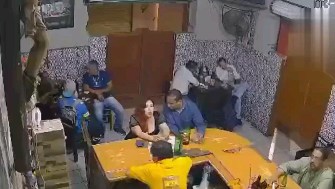 Bar patrons live moments of terror