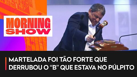 Tarcísio quase quebra martelo da B3 após leilão de trecho do Rodoanel e vídeo viraliza