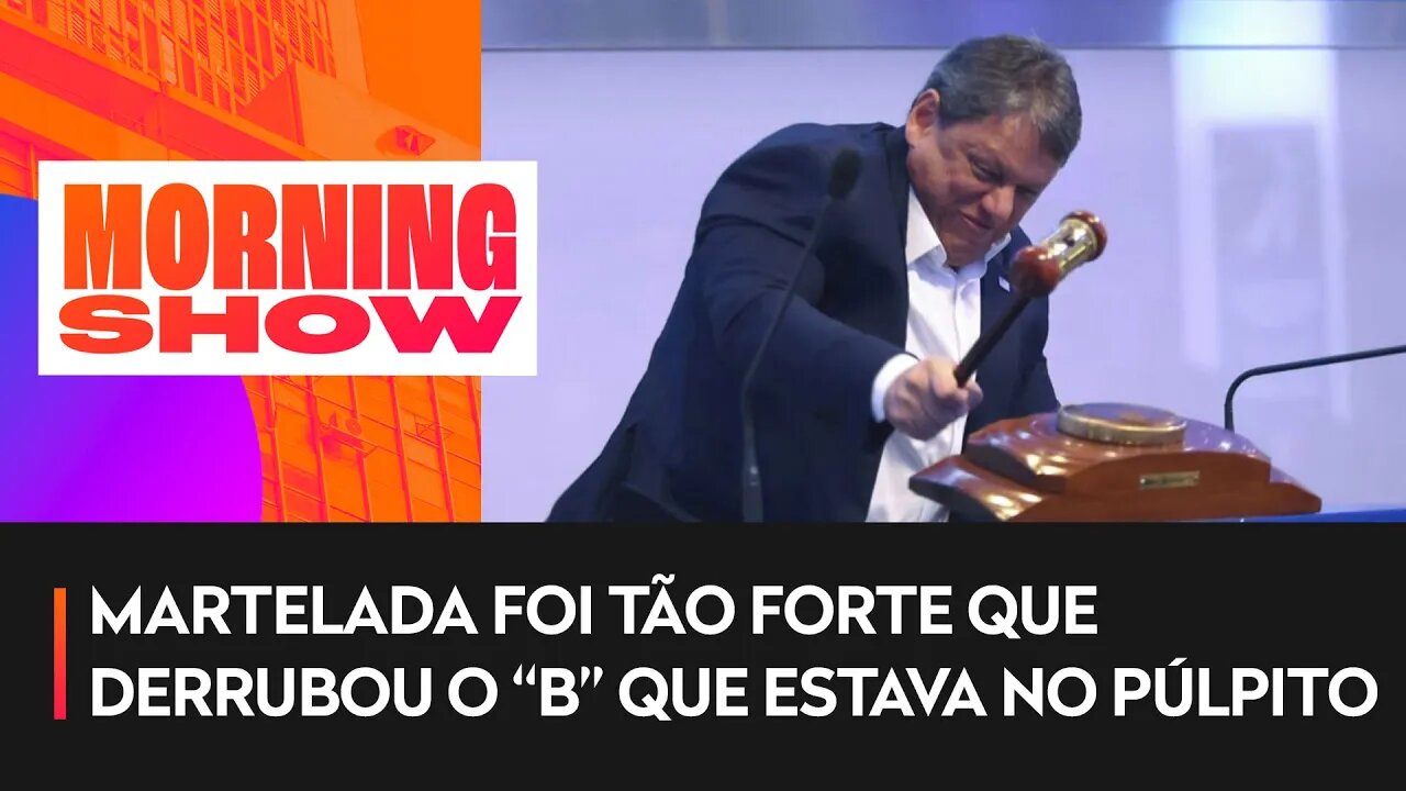 Tarcísio quase quebra martelo da B3 após leilão de trecho do Rodoanel e vídeo viraliza