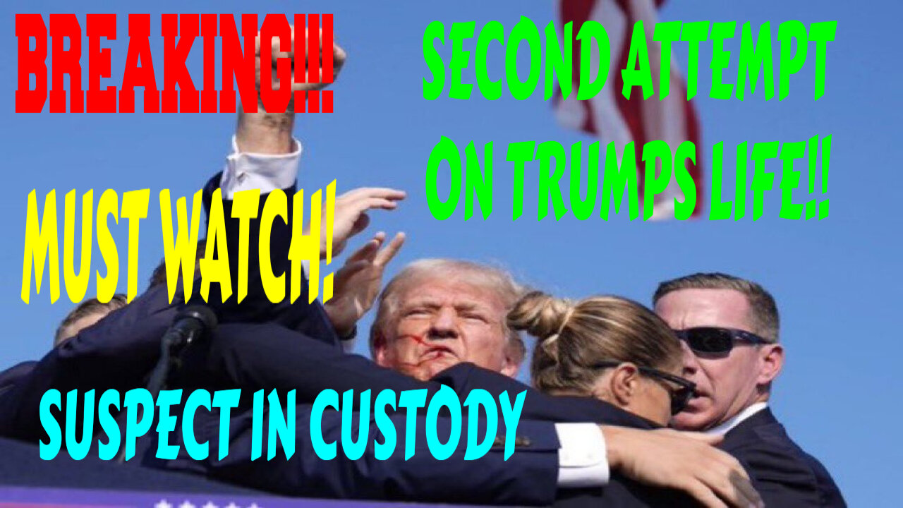 BREAKING TODAY 2ND ATTEMPT ON TRUMPS LIFE DERAILED BY SECRET SERVICE ON GOLF COURSE MUST WATCH