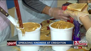 Creighton students make thousands of sandwiches for the homeless