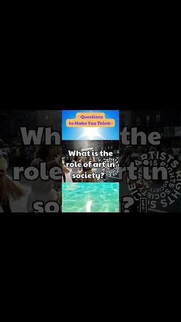 What is the role of art in society 🎨