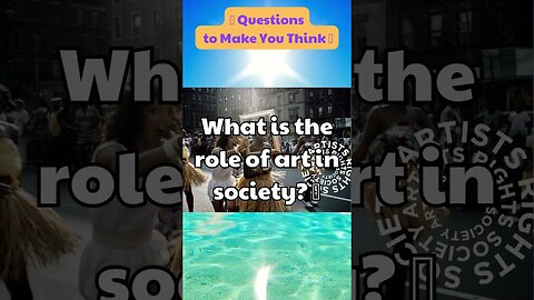 What is the role of art in society 🎨