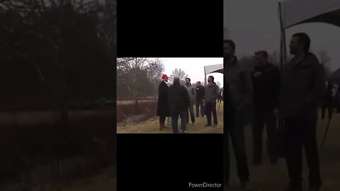 Trump on the ground with the Mayor of East Palestine, Ohio "It's a nice place, right?"