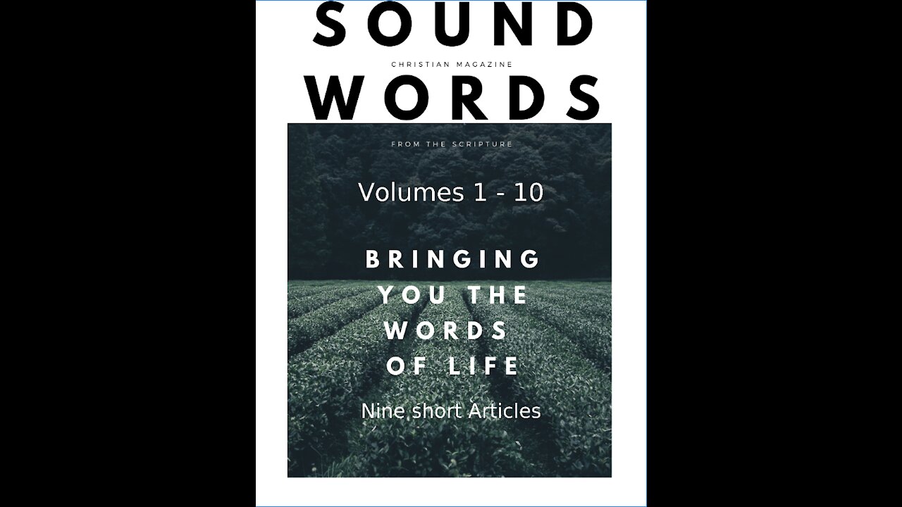 Sound Words, Nine Short Articles