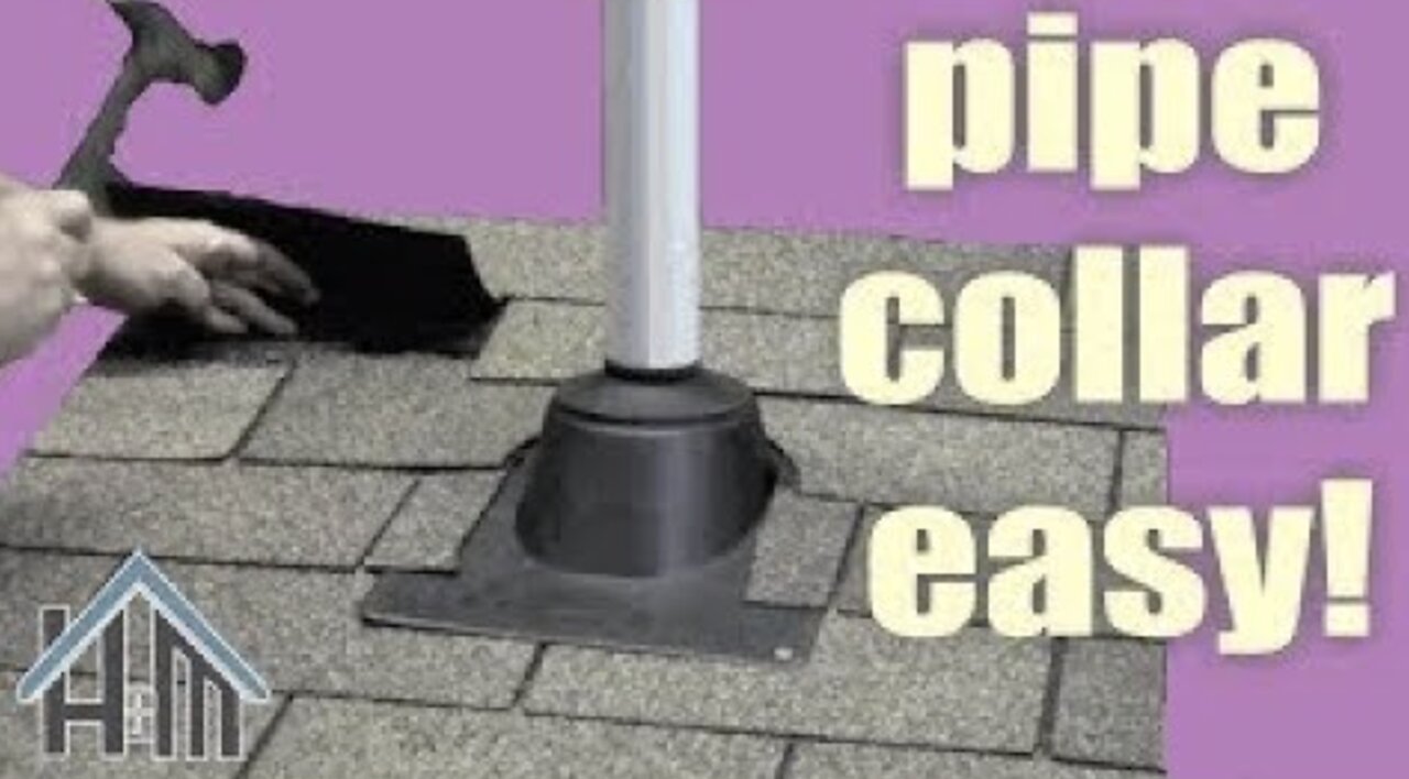 How to replace a roof pipe collar, vent collar, boot. Easy!