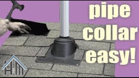 How to replace a roof pipe collar, vent collar, boot. Easy!