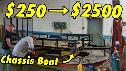How to make a $250 Trailer worth $2500 with a Frame Machine, Vtuned steals our fender for mustang?