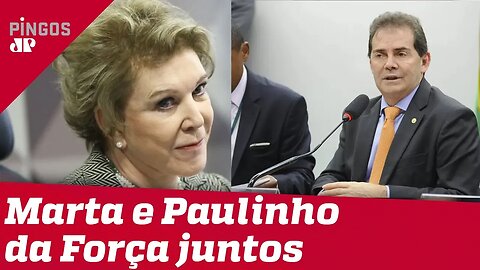 Marta Suplicy e Paulinho da Força juntos
