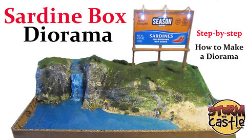How's this for simple and creative | Sardine box diorama