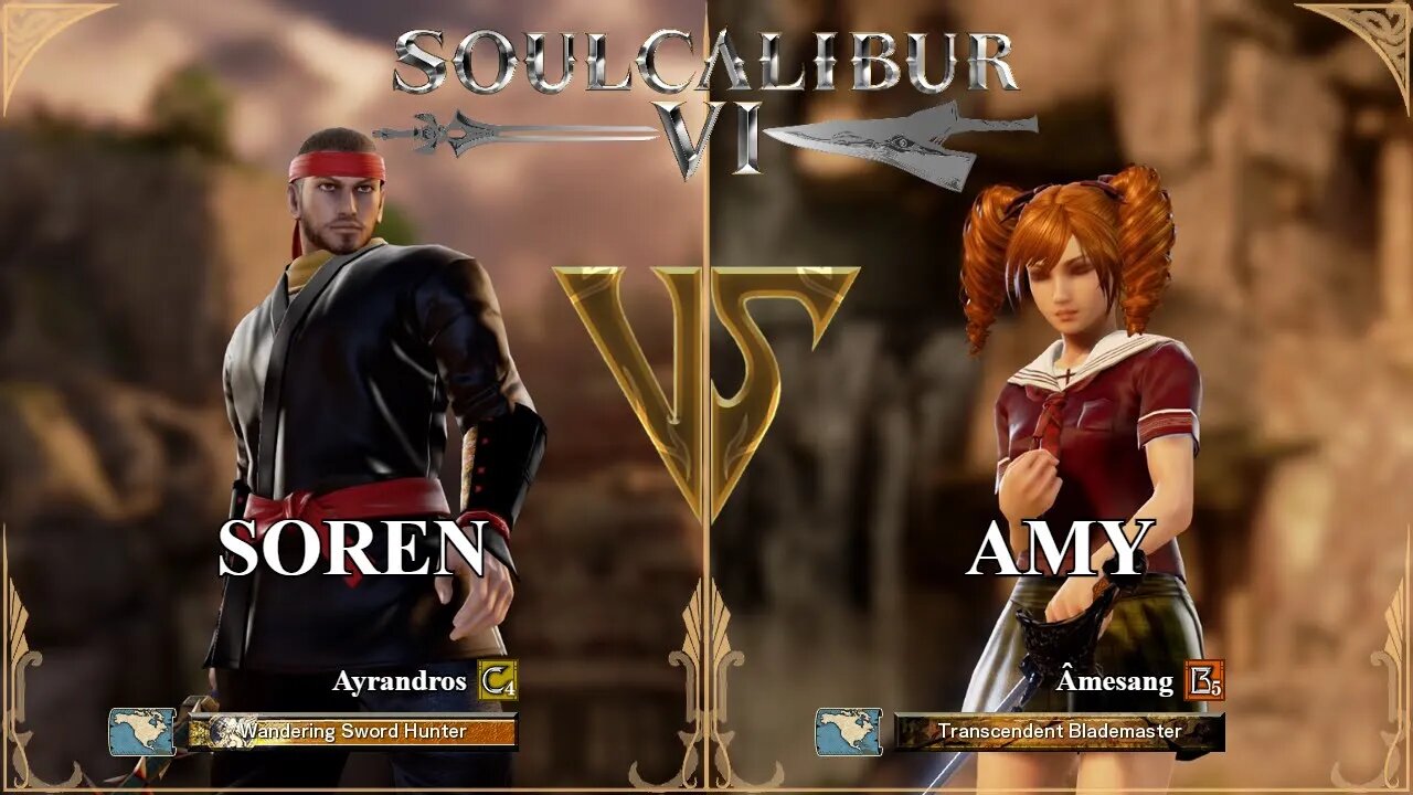 SoulCalibur VI — Ayrandros (Soren) VS Amesang (Amy) | Xbox Series X Ranked