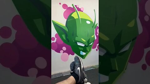 CRAZY PICCOLO GRAFFITI PIECE 😱 #graffiti #graffitiart #shorts