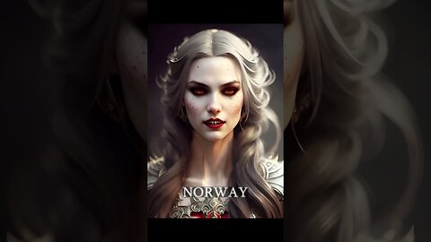 Countries as Vampires by AI - Women Part 1 #shorts #midjourney #countries #vampire