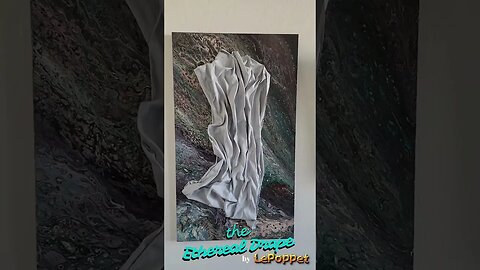 Abstract Plaster Wall Art: The Ethereal Drape