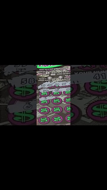 BIG WINNING Bonus on $20 Scratch Off Lottery Ticket!!
