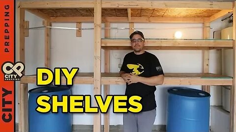 How to build shelves to store water in your garage (DIY)