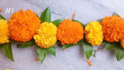 DIY|Marigold Flower Decoration Ideas for any Indian Wedding|Sangeet|Festivals|Pooja|Home Party Ideas