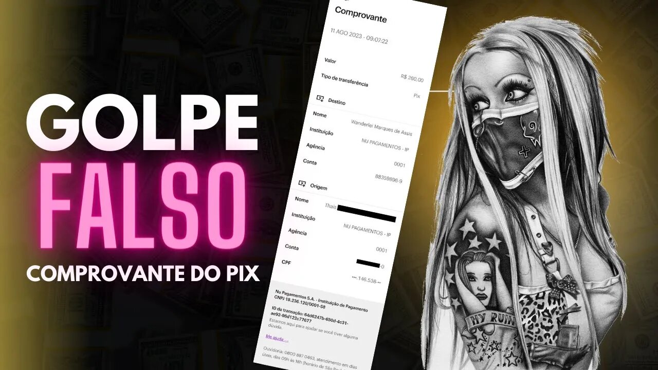 Golpe do comprovante de pix falso