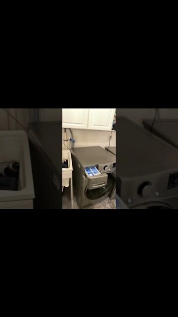 Laundry Machine Jumps Around! #MegaFails #Shorts