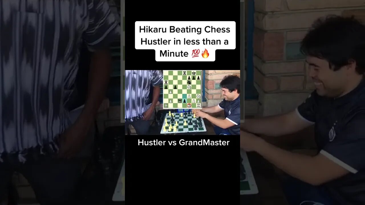 Hikaru humiliates chess hustler
