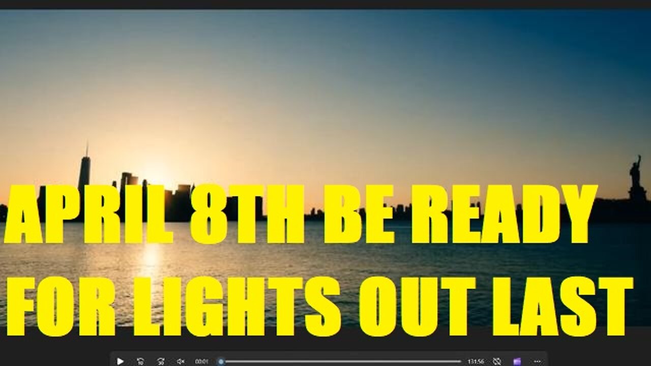APRIL 8TH BE READY FOR LIGHTS OUT LAST CALL.