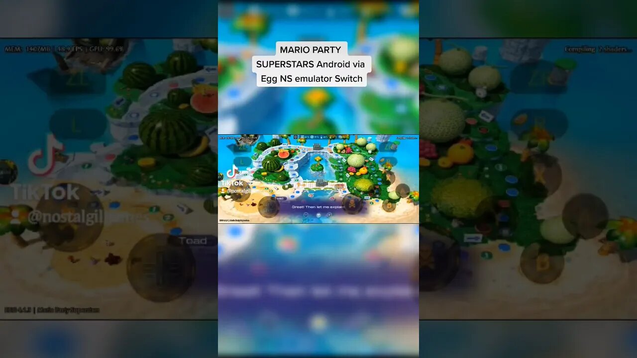 Mario Party Superstarts Android com Egg NS emulator Switch #games #gaming #gamingvideos #eggns